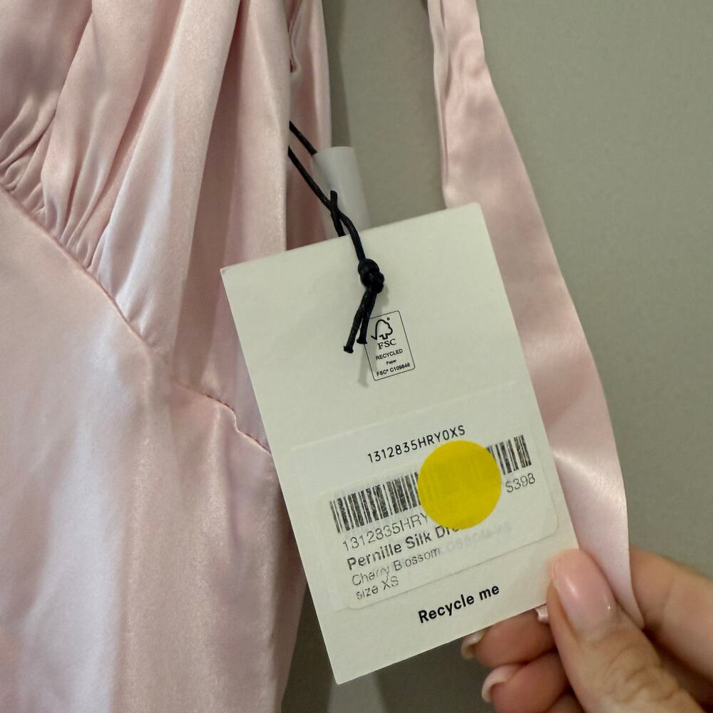 New Reformation Pernille Silk Dress - Picture 6 of 6